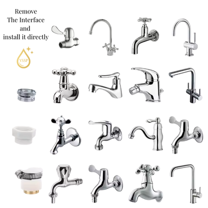 YSSP AquaFlow™ | 8-Stage Stainless Steel Faucet Water Filter | Drink, Wash & Cook with Pure, Fresh Water — No Plastic, No Waste.