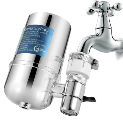YS Special HydraPure™ | Filtro de agua para grifo 8 capas en acero inoxidable 304 | Reduce cloro, olores y sedimentos