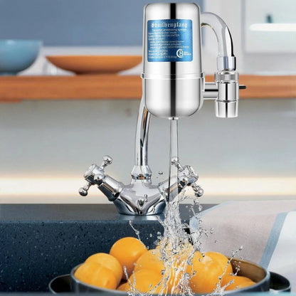 YS Special HydraPure™ | Filtro de agua para grifo 8 capas en acero inoxidable 304 | Reduce cloro, olores y sedimentos