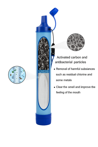 YSSP HydraPure™ Portable Water Filter Straw – 5-Stage Survival Purifier for Hiking, Camping, Travel & Emergency Preparedness